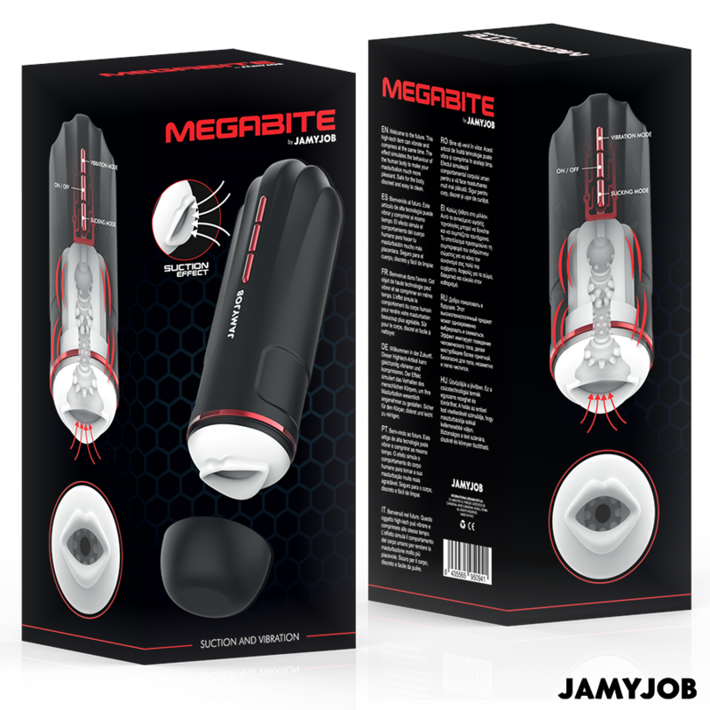 JAMYJOB - MEGABITE AUTOMATISCHER MUNDMASTURBATOR 5 SAUG- UND VIBRATIONSMODI