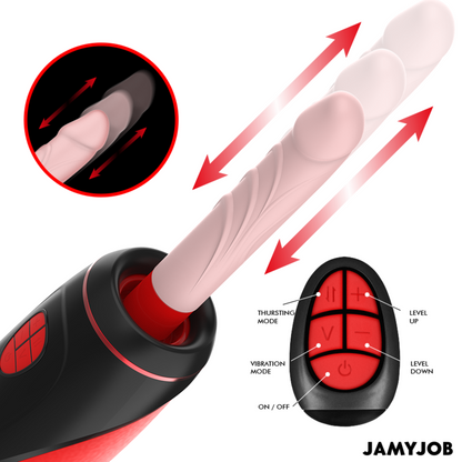JAMYJOB - PYSTON BASE AUTOMATISCHER MASTURBATOR MIT FERNBEDIENUNG DILDO