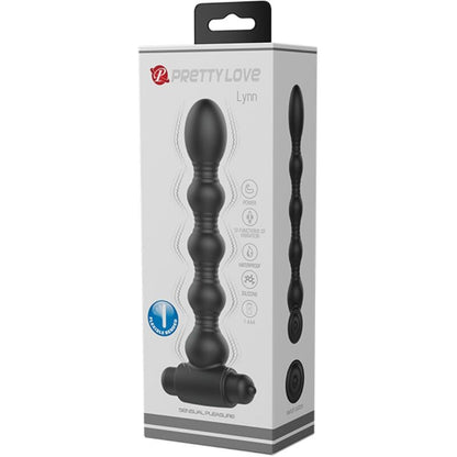 PRETTY LOVE - LYNN SILIKON-ANALPLUG 10 VIBRATIONEN SCHWARZ