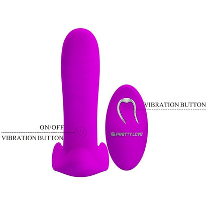 PRETTY LOVE - MASSAGER &amp; VIBRATOR 12 VIBRATIONEN FERNBEDIENUNG LILA
