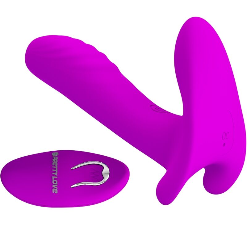 PRETTY LOVE - MASSAGER &amp; VIBRATOR 12 VIBRATIONEN FERNBEDIENUNG LILA