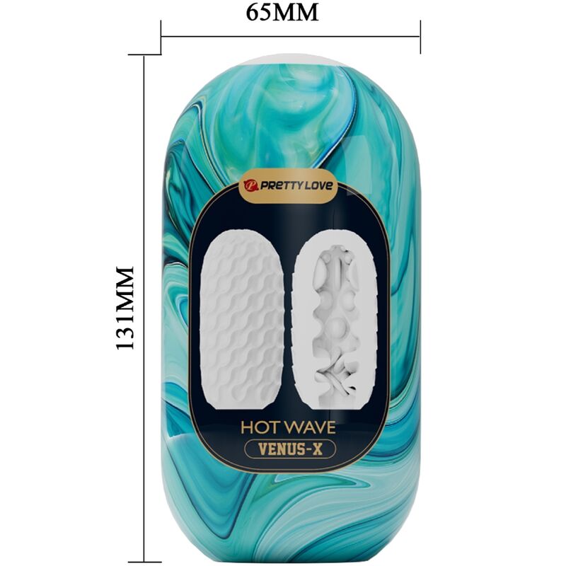 PRETTY LOVE - HOT WAVE SILIKON-MASTURBATOR WEISS