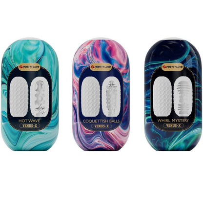 PRETTY LOVE - VENUS X 15 SILIKON-MASTURBATOREN WEISS