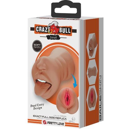 CRAZY BULL - SARAH DOPPELMASTURBATOR MUND &amp; VAGINA FLESH
