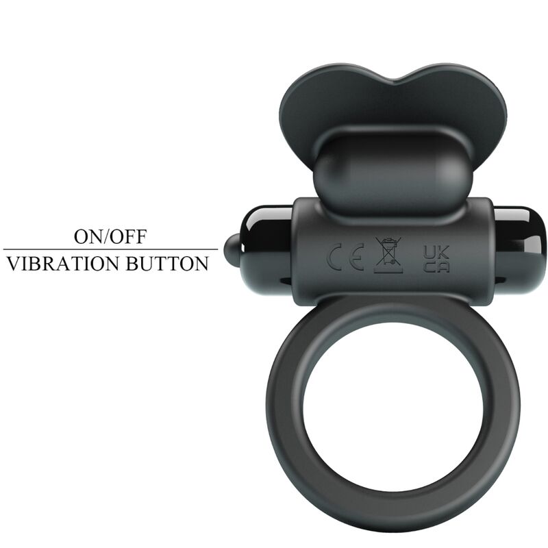 PRETTY LOVE - DEBONAIRE VIBRATIONSRING RABBIT 10 VIBRATIONEN SCHWARZ
