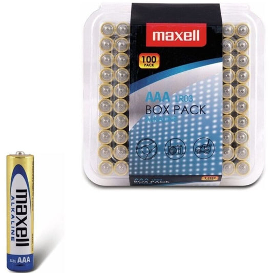 MAXELL - ALKALINE-BATTERIE AAA LR03 PACK*100 BATTERIEN