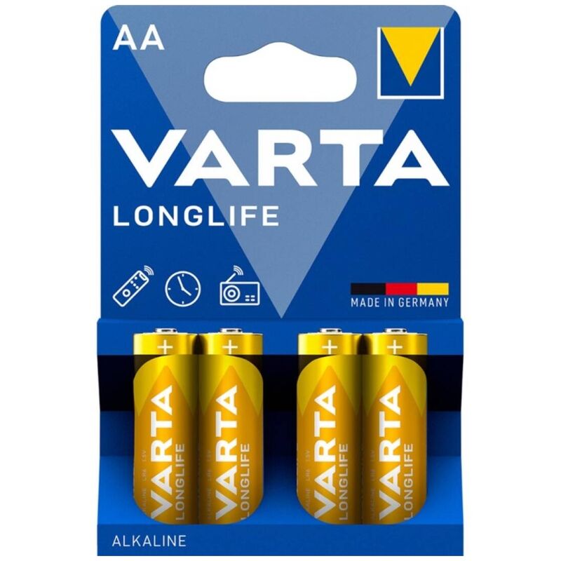 VARTA - LONGLIFE ALKALINE BATTERIE AA LR6 BLISTER*4