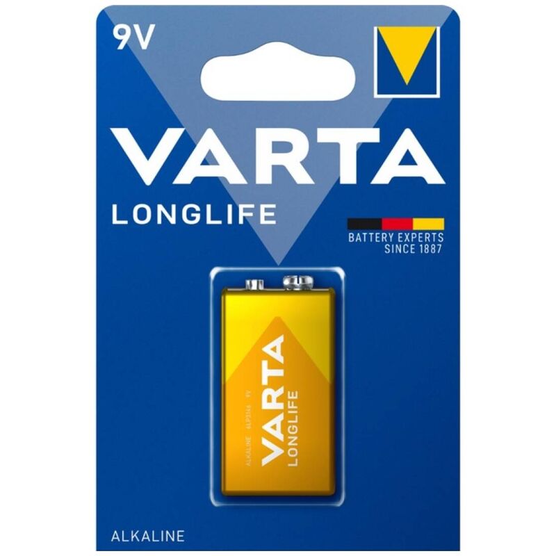 VARTA - LONGLIFE ALKALINE BATTERIE 9V LR61 BLISTER*1