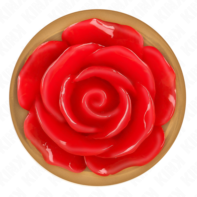 KINK - ROSA GOLD ANAL PLUG MIT ROTER ROSE L