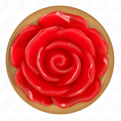 KINK - ROSA GOLD ANAL PLUG MIT ROTER ROSE M