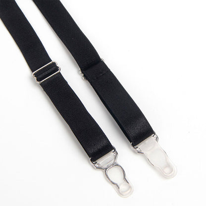 SUBBLIME - 955236 SCHWARZER BONDAGE-BH MIT STRUMPFBAND-SET S/M