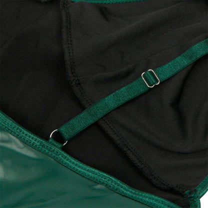 SUBBLIME - 955434 KLEID MIT GRÜNEN LEDERTRÄGERN S/M