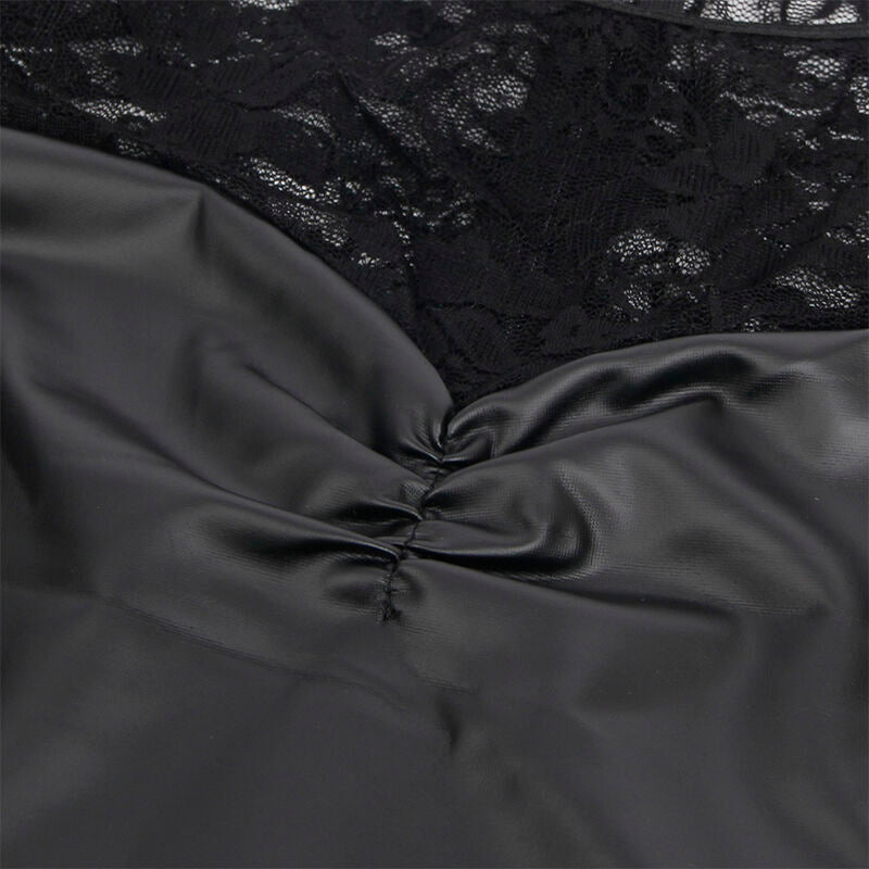 SUBBLIME - 955601 LANGARMKLEID MIT SCHWARZER SPITZE L/XL