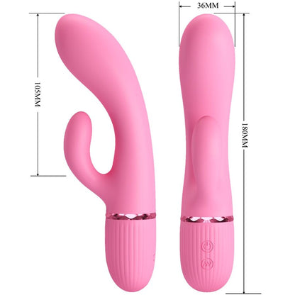 PRETTY LOVE - MARSKI RABBIT VIBRATOR &amp; G-SPOT PINK