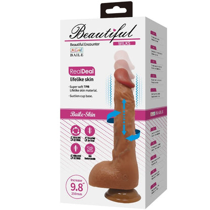 BAILE - SCHÖNER WILKS 5 EINSTELLUNGEN REALISTISCHER VIBRATOR 25 CM MULATO