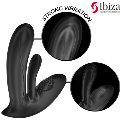 IBIZA – TRAGBARER VIBRATOR MIT G-PUNKT- UND KLITORISSTIMULATION MIT FERNBEDIENUNG