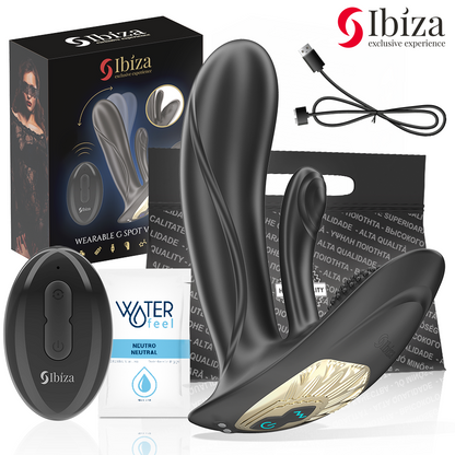 IBIZA – TRAGBARER VIBRATOR MIT G-PUNKT- UND KLITORISSTIMULATION MIT FERNBEDIENUNG