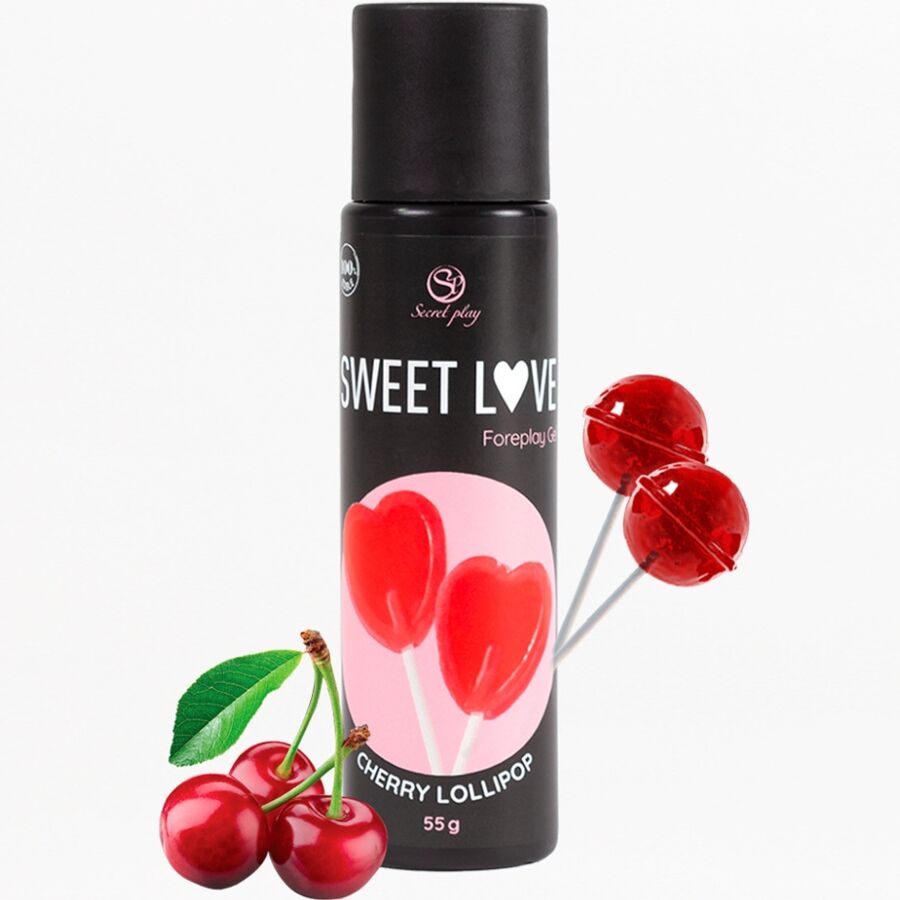 SECRETPLAY - KIRSCH-LOLLIPOP-GEL SÜSSE LIEBE 60 ML