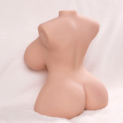 XISE - KLEINER, STOSSENDER, REALISTISCHER TORSO MIT WEIBLICHER VIBRATION 40 CM