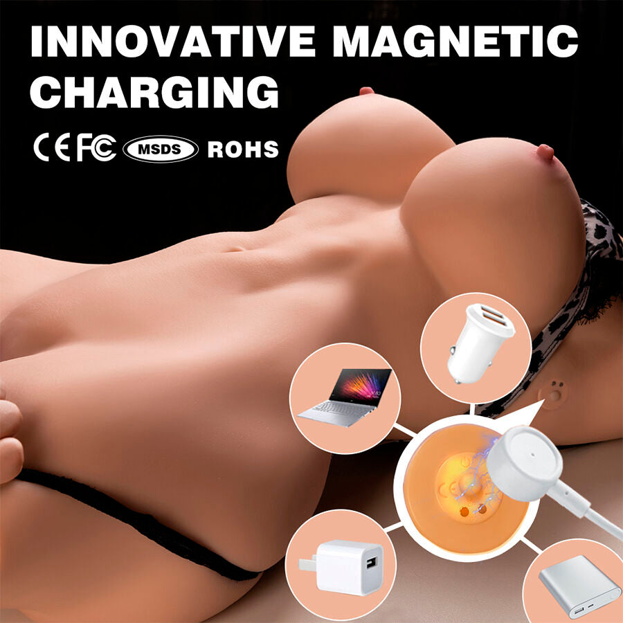 XISE - MURIEL WEIBLICHER REALISTISCHER TORSO MIT STOSSEN 55 CM