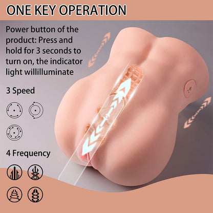 XISE - LYDIA WEIBLICHER VAGINA-MASTURBATOR MIT STOSSFUNKTION 25 CM