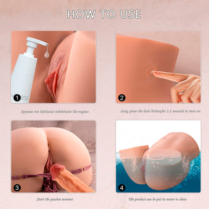 XISE - ETHEL THRUSTING REALISTISCHER VAGINA-MASTURBATOR MIT MULTIPOSITIONSVIBRATION