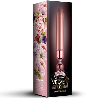 ROCKS-OFF - VIBRIERENDES BULLET TOUCH OF VELVET ROSE BLOOM 10 GESCHWINDIGKEITEN