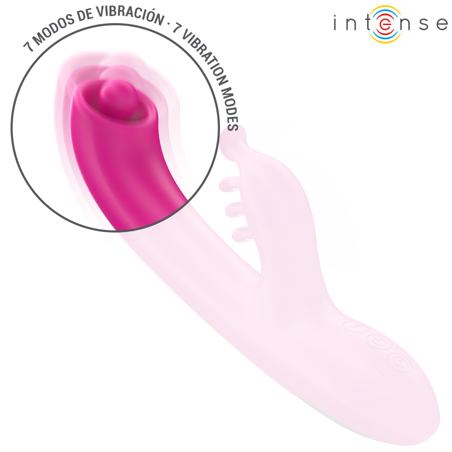 INTENSE - CHRISTINA MULTIFUNKTIONS-RABBIT-VIBRATOR 22,5 CM ROSA