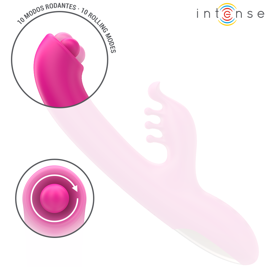 INTENSE - CHRISTINA MULTIFUNKTIONS-RABBIT-VIBRATOR 22,5 CM ROSA
