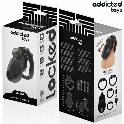 ADDICTED TOYS LOCKED - MINDNIGHT CELL PENISKÄFIG GRÖSSE S 4,8 CM