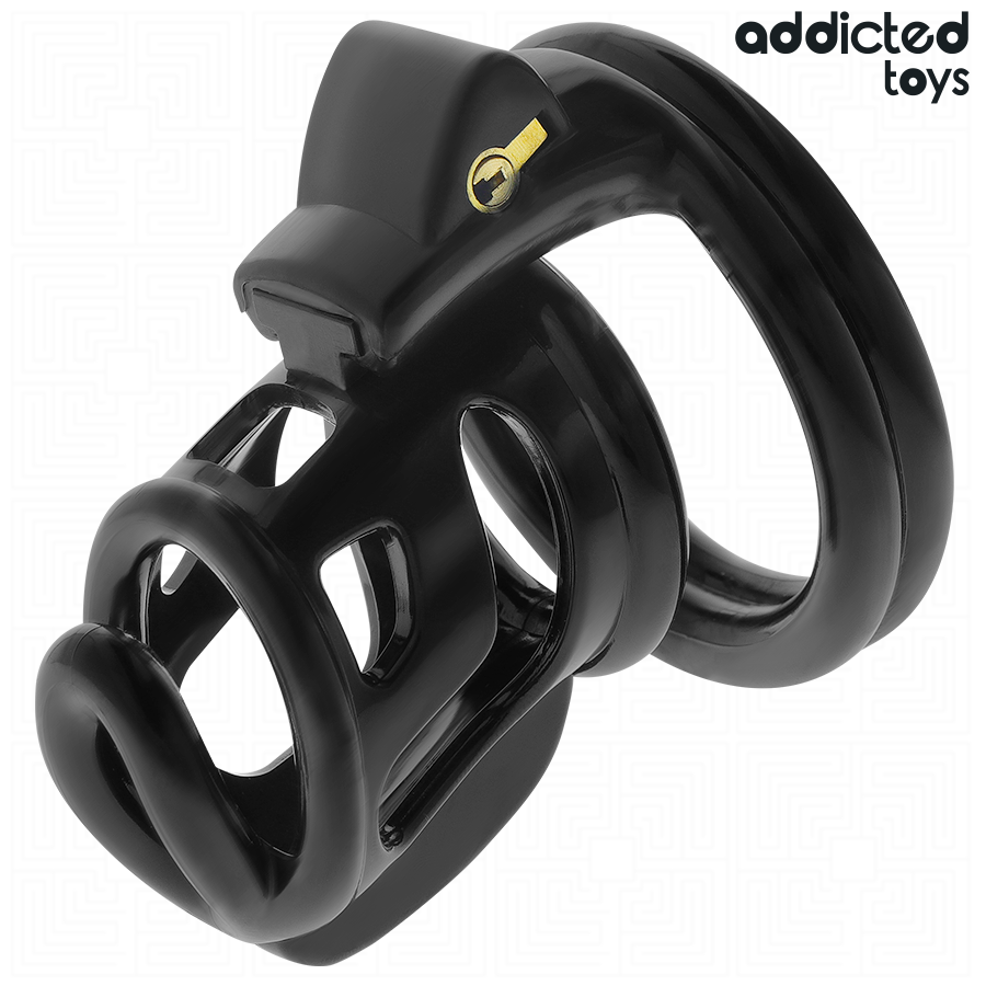 ADDICTED TOYS LOCKED - GILDEN CAGE SILIKON-PENISKÄFIG 8,5 CM