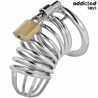 ADDICTED TOYS LOCKED - IRON CELL METALL-PENISKÄFIG 4 CM GRÖSSE S