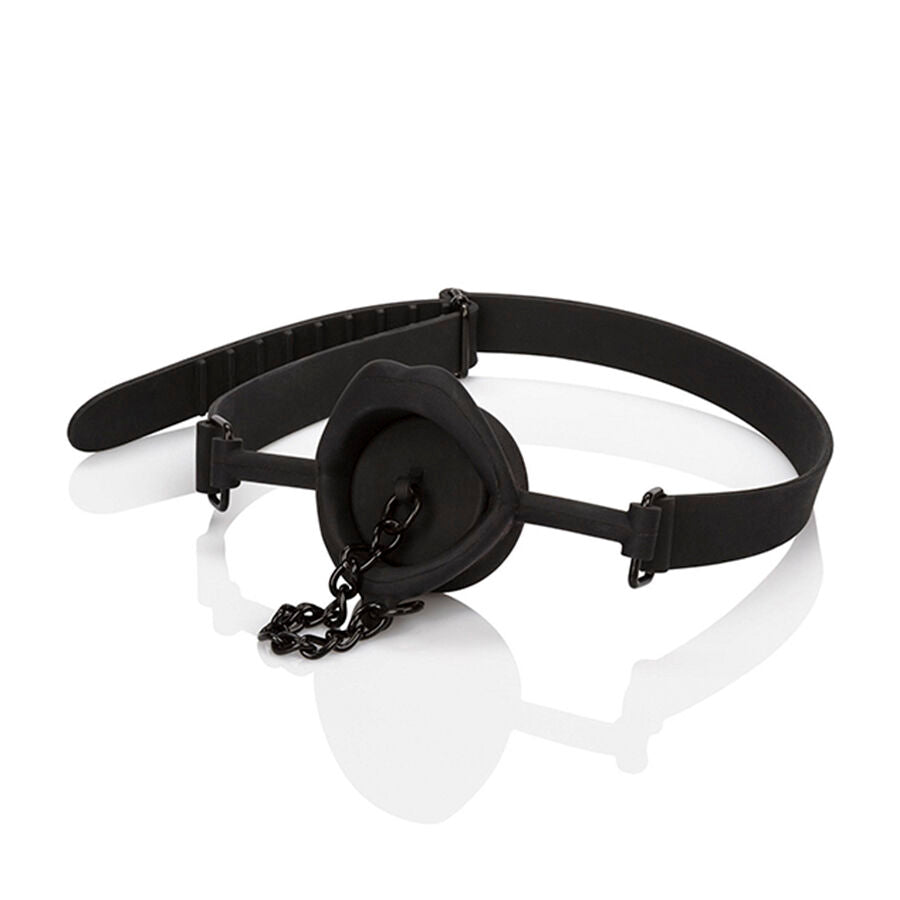 CALEXOTICS - SCANDAL GAG MIT SCHWARZEM SILIKON-PLUG