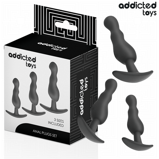 ADDICTED TOYS - 3ER-SET ANALPLUG SILIKON MODELL 1