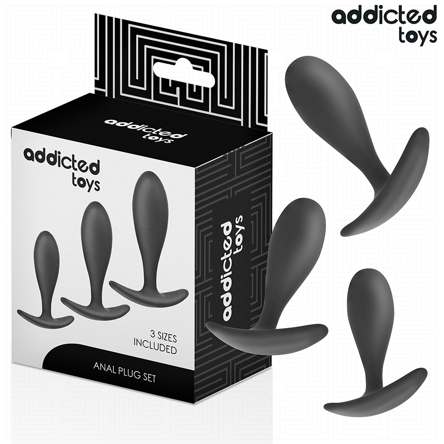 ADDICTED TOYS - 3ER-SET ANALPLUG SILIKON MODELL 2