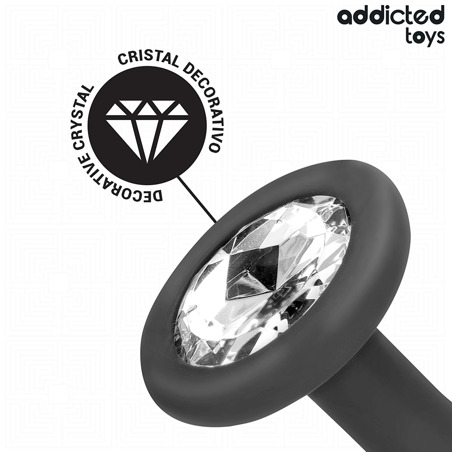 ADDICTED TOYS - 3ER-SET ANALPLUG SILIKON MIT JUWEL