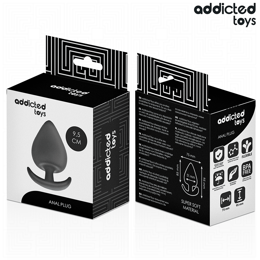 ADDICTED TOYS - ANAL PLUG SILIKON GRÖSSE XL 9,5 CM