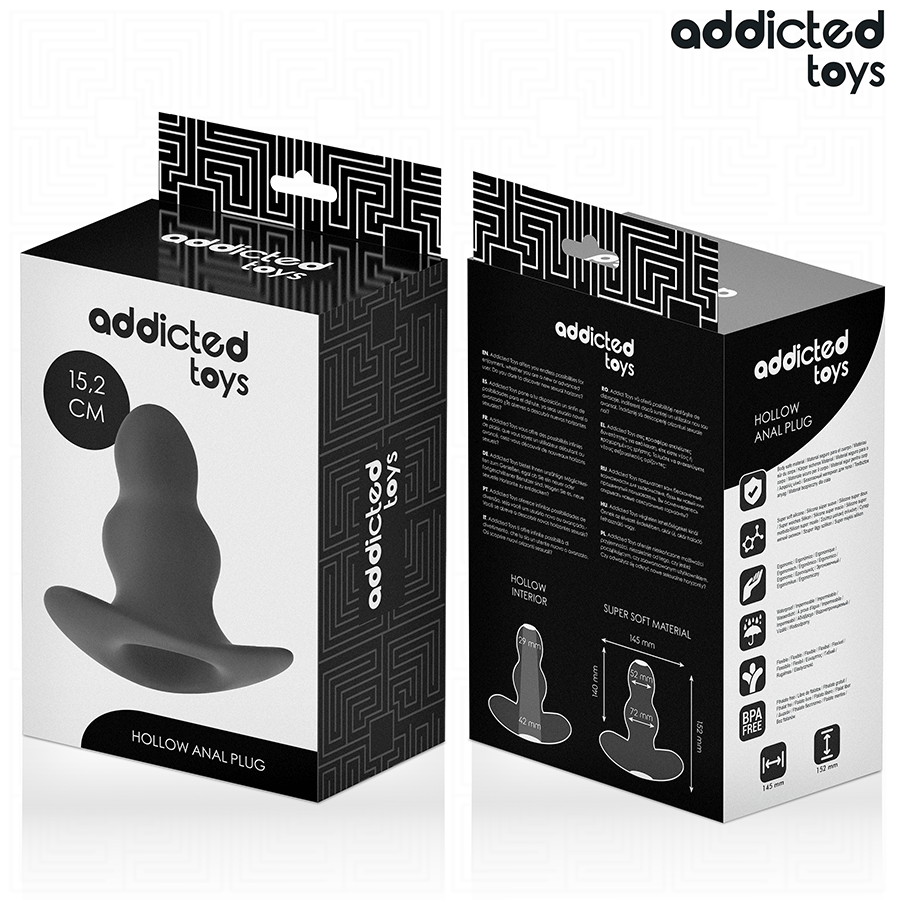 ADDICTED TOYS - HOHL-ANALPLUG SILIKON GRÖSSE XXL 15,2 CM