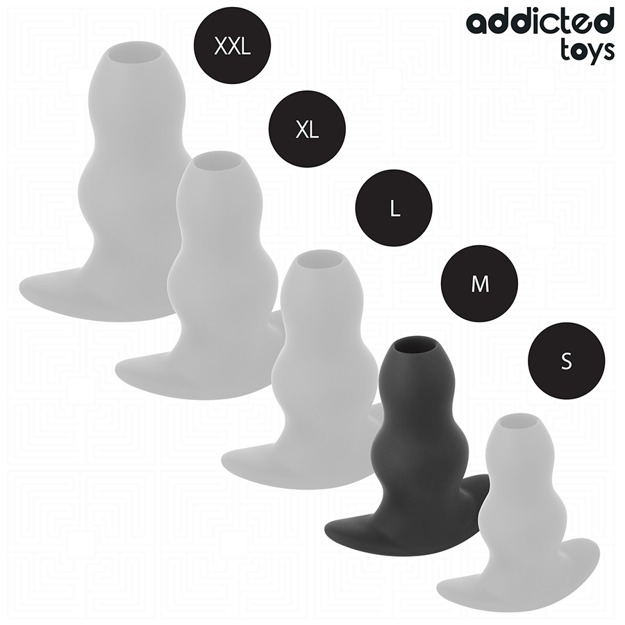 ADDICTED TOYS - HOHL-ANALPLUG SILIKON GRÖSSE M 9,6 CM