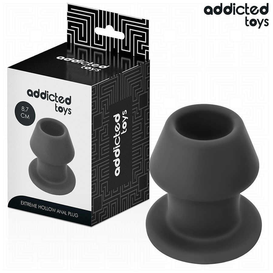 ADDICTED TOYS - EXTREM HOHL ANALPLUG SILIKON GRÖSSE M 8,7 CM
