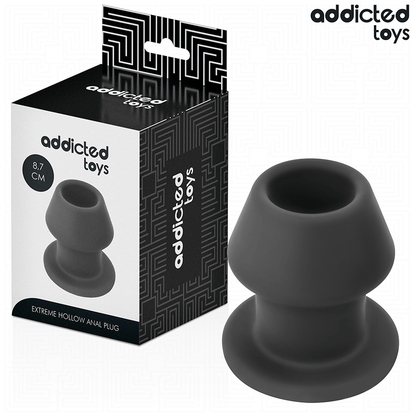 ADDICTED TOYS - EXTREM HOHL ANALPLUG SILIKON GRÖSSE M 8,7 CM