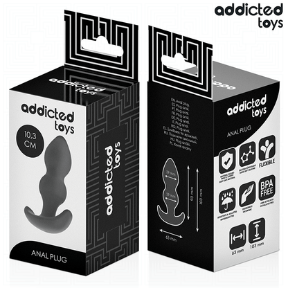 ADDICTED TOYS - ANALPLUG SILIKON GRÖSSE S 10,3 CM