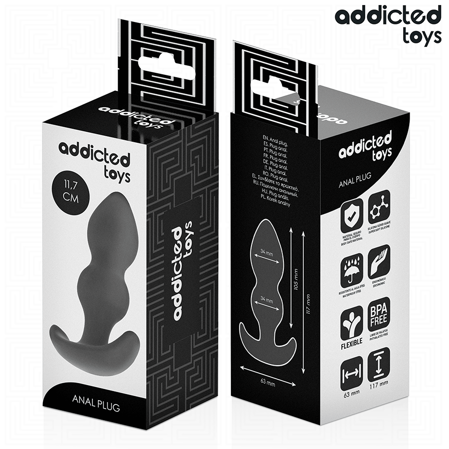 ADDICTED TOYS - ANALPLUG SILIKON GRÖSSE L 11,7 CM