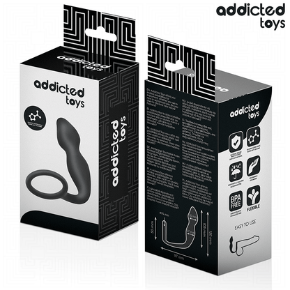 ADDICTED TOYS - ANALPLUG MIT RING SILIKON MODELL 2