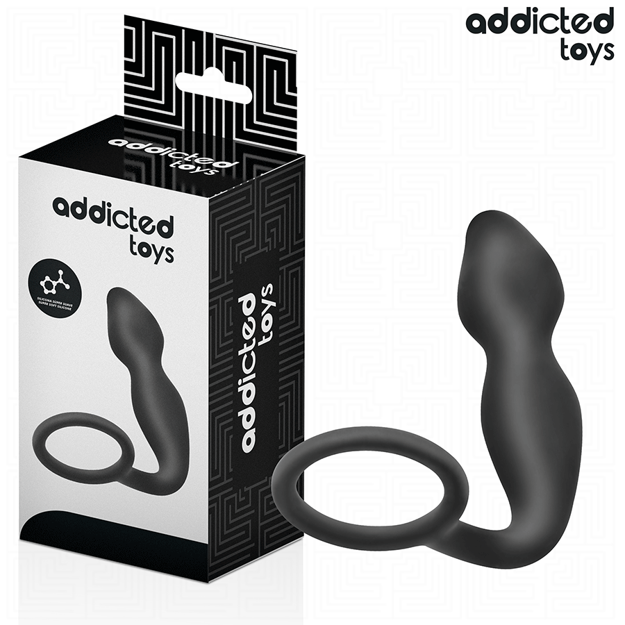 ADDICTED TOYS - ANALPLUG MIT RING SILIKON MODELL 2