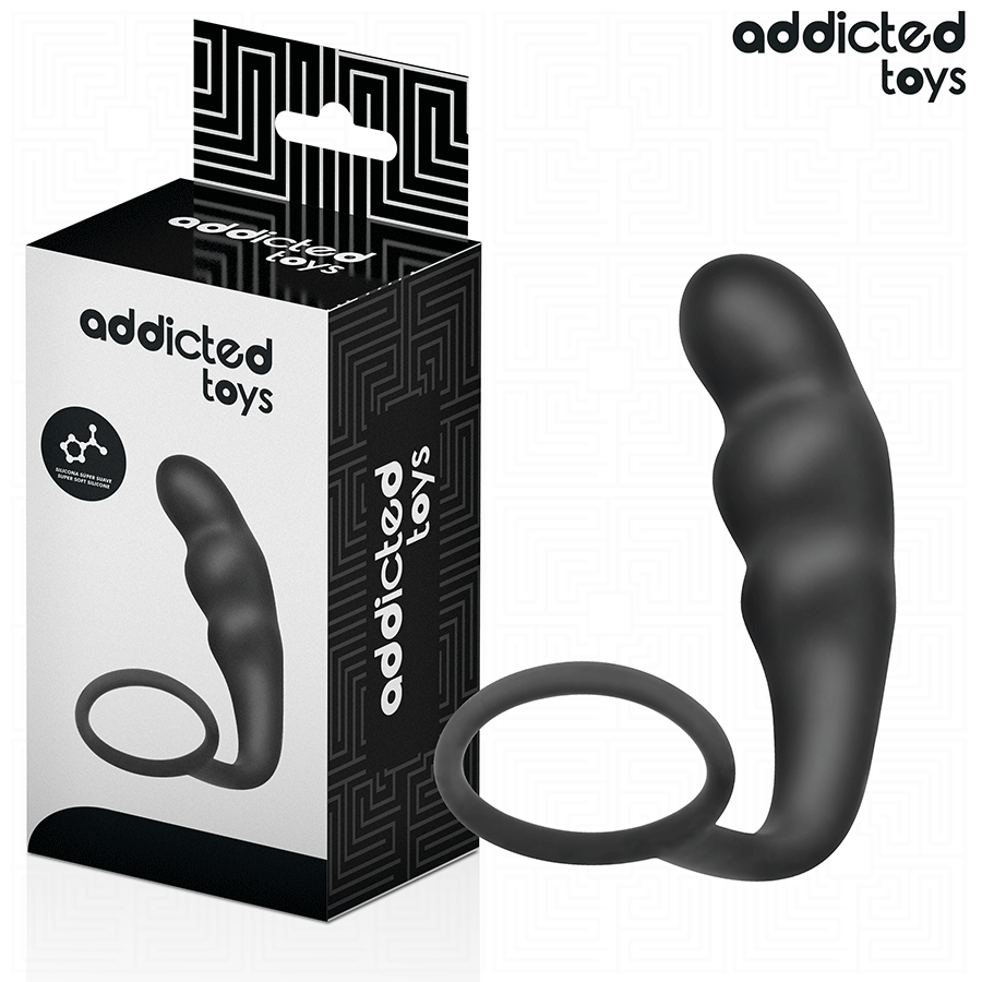 ADDICTED TOYS - ANALPLUG MIT RING SILIKON MODELL 4