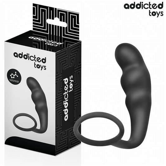 ADDICTED TOYS - ANALPLUG MIT RING SILIKON MODELL 4