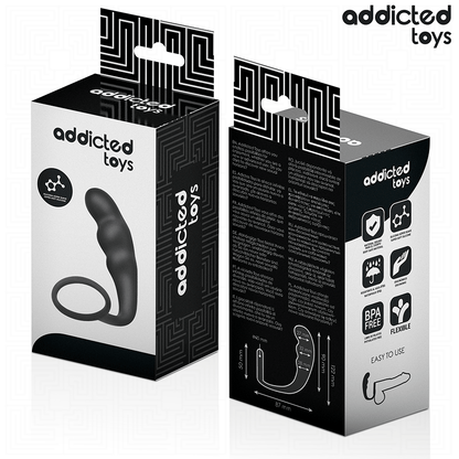 ADDICTED TOYS - ANALPLUG MIT RING SILIKON MODELL 4