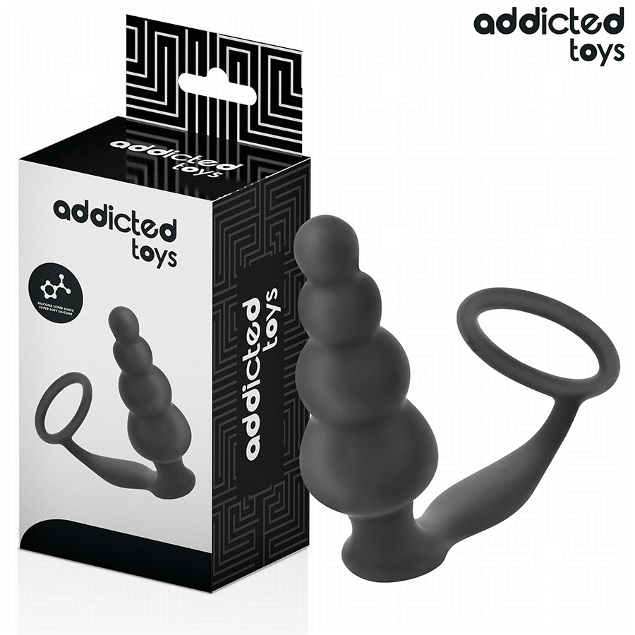 ADDICTED TOYS - ANALPLUG MIT RING SILIKON MODELL 5