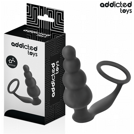ADDICTED TOYS - ANALPLUG MIT RING SILIKON MODELL 5